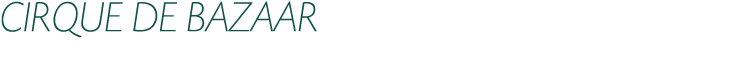 CIRQUE DE BAZAAR