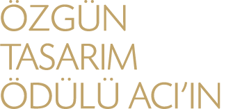 ÖZGÜN TASARIM ÖDÜLÜ ACI IN