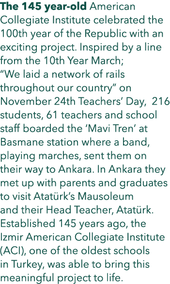 The 145 year old American Collegiate Institute celebrated the 100th year of the Republic with an exciting project. In...