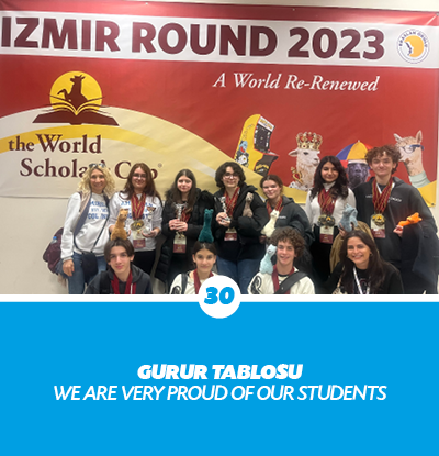 GURUR TABLOSU WE ARE VERY PROUD OF OUR STUDENT