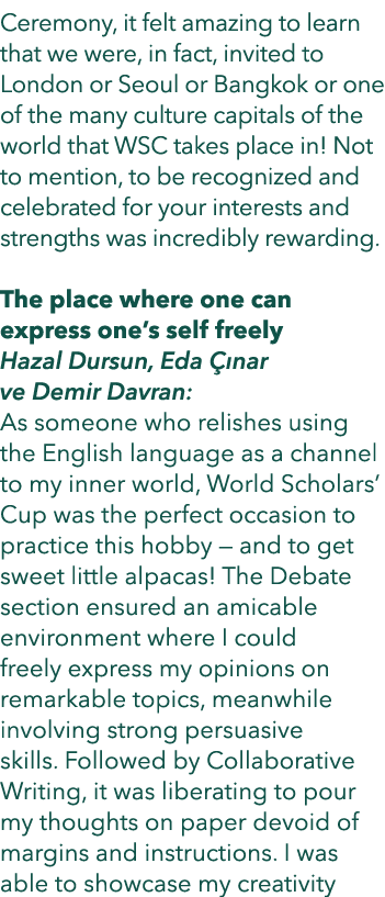 Ceremony, it felt amazing to learn that we were, in fact, invited to London or Seoul or Bangkok or one of the many cu...