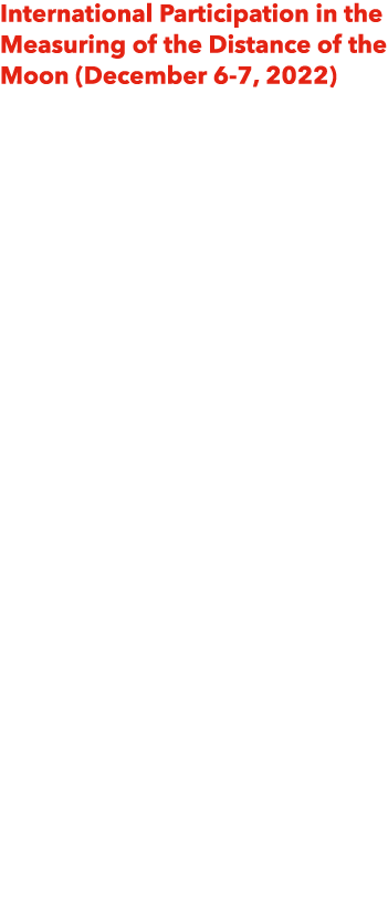 International Participation in the Measuring of the Distance of the Moon (December 6 7, 2022) The students of ACI joi...