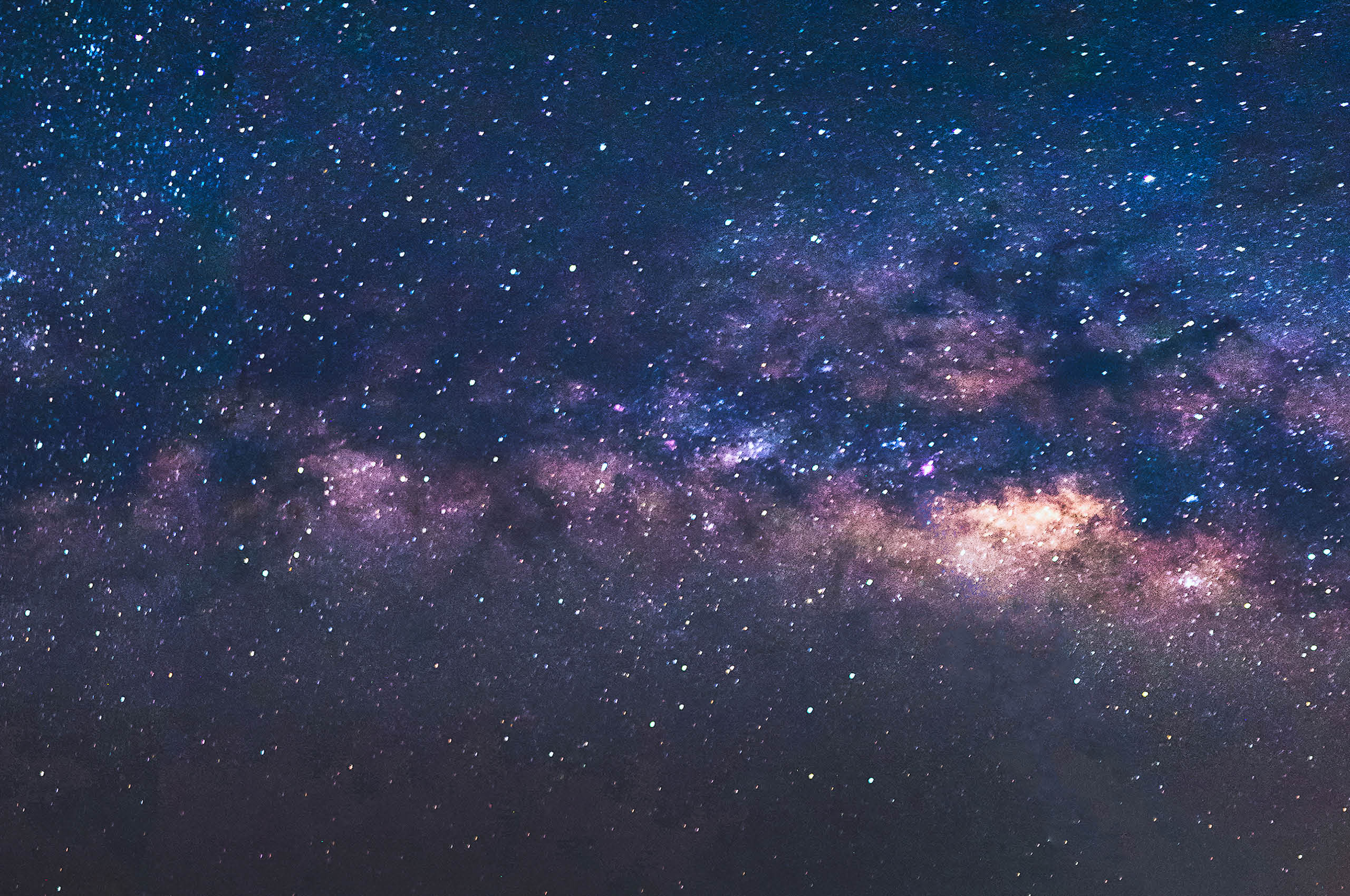Panorama view universe space shot of milky way galaxy with stars on a night sky background.The Milky Way is the galaxy that contains our Solar System.