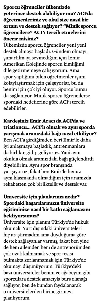 Sporcu öğrenciler ülkemizde yeterince destek alabiliyor mu  ACI da öğretmenleriniz ve okul size nasıl bir ortam ve de   