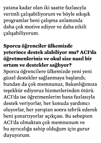 yatana kadar olan iki saatte fazlasıyla verimli çalışabiliyorum ve böyle sıkışık programlar beni çalışma anlamında da   