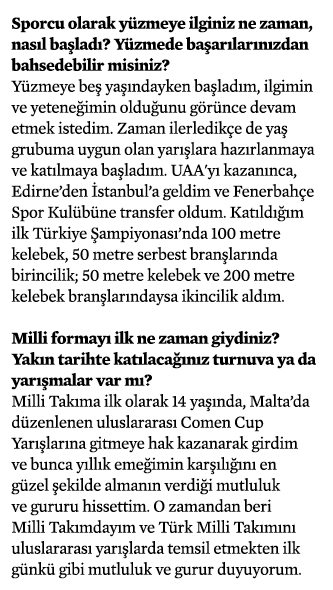 Sporcu olarak yüzmeye ilginiz ne zaman, nasıl başladı  Yüzmede başarılarınızdan bahsedebilir misiniz   Yüzmeye beş ya   