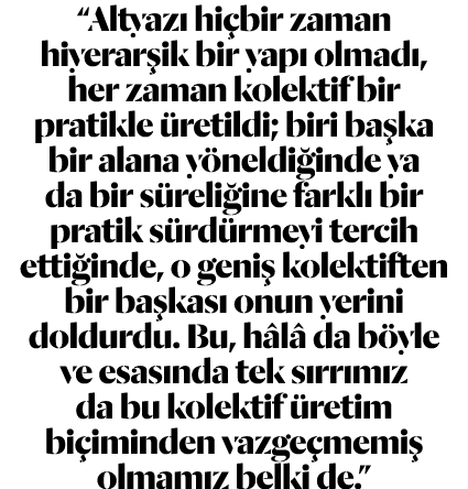  Altyazı hiçbir zaman hiyerarşik bir yapı olmadı, her zaman kolektif bir pratikle üretildi; biri başka bir alana yöne   