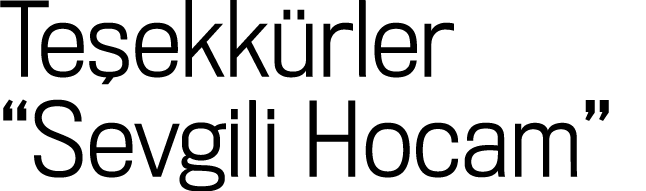 Teşekkürler  Sevgili Hocam 