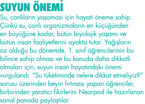 SUYUN ÖNEMİ Su, canlıların yaşaması için hayati öneme sahip  Çünkü su, canlı organizmaların en küçüğünden en büyüğüne   