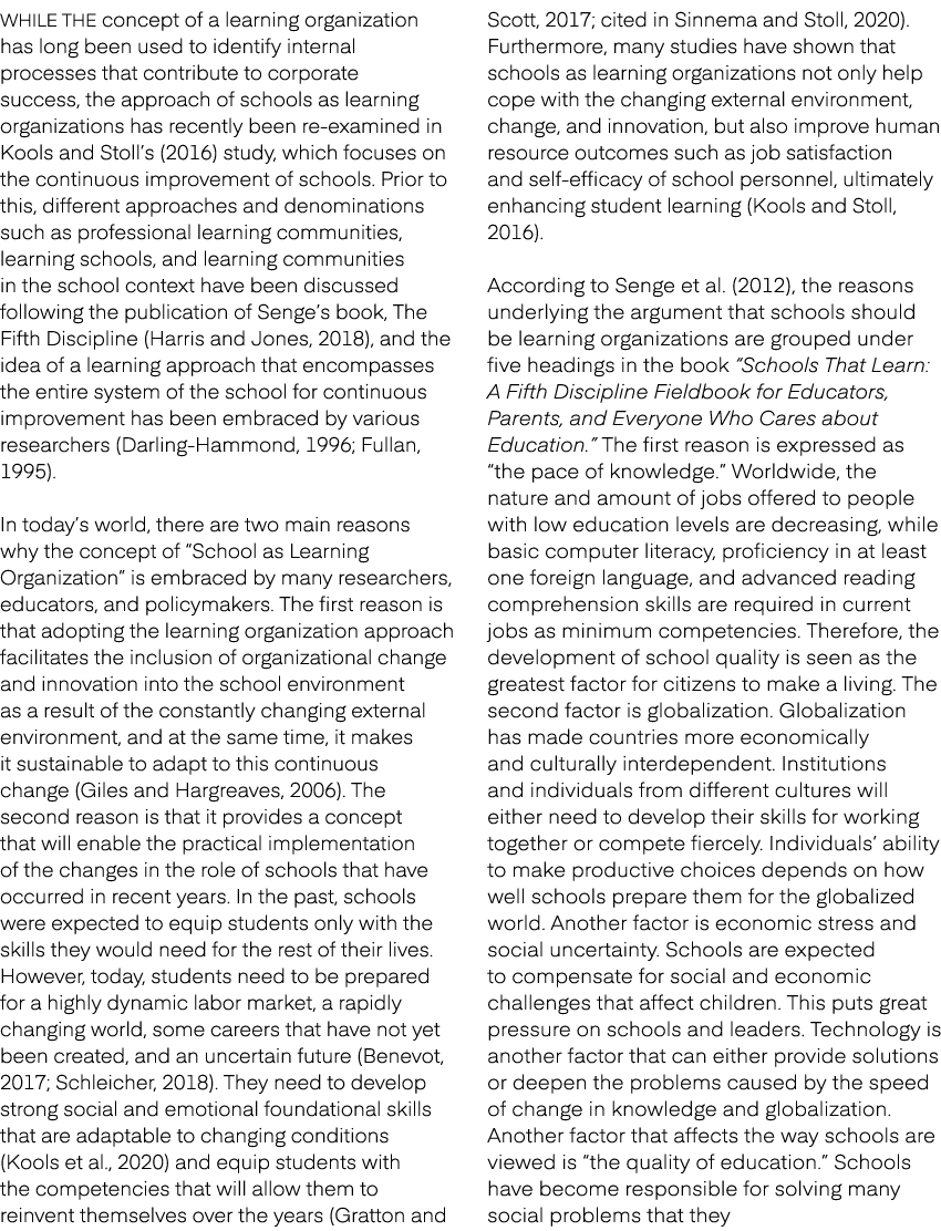 While the concept of a learning organization has long been used to identify internal processes that contribute to cor...