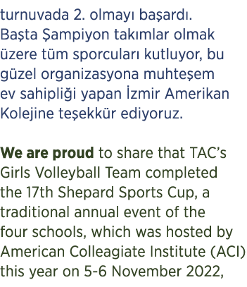 turnuvada 2. olmay ba ard . Ba ta  ampiyon tak mlar olmak  zere t m sporcular  kutluyor, bu g zel organizasyona muht...