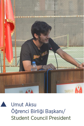 ,Umut Aksu  renci Birli i Ba kan / Student Council Presiden