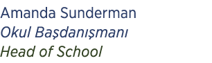 Amanda Sunderman Okul Ba dan man  Head of School