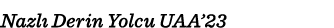 Nazlı Derin Yolcu UAA 23
