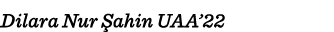 Dilara Nur Şahin UAA 22