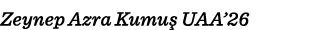 Zeynep Azra Kumuş UAA 26