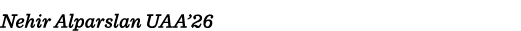 Nehir Alparslan UAA 26