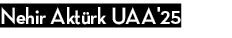 Nehir Aktürk UAA'25