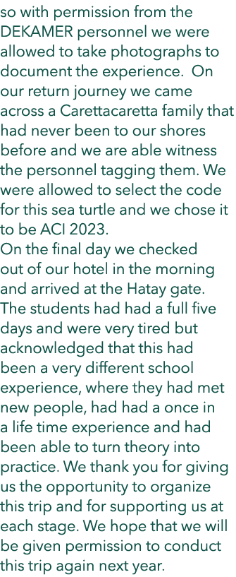 so with permission from the DEKAMER personnel we were allowed to take photographs to document the experience. On our ...