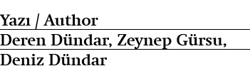 Yaz / Author Deren D ndar, Zeynep G rsu, Deniz D ndar