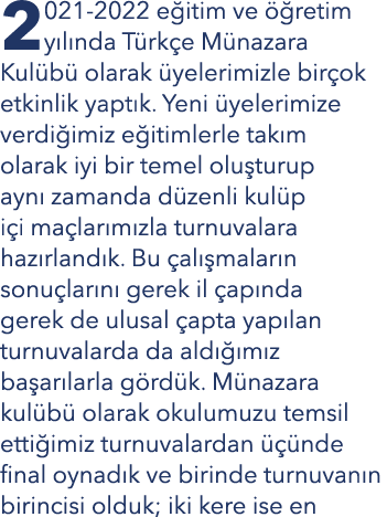 2021 2022 e itim ve  retim y l nda T rk e M nazara Kul b  olarak  yelerimizle bir ok etkinlik yapt k. Yeni  yelerimi...