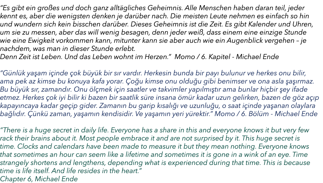 “Es gibt ein gro es und doch ganz allt gliches Geheimnis. Alle Menschen haben daran teil, jeder kennt es, aber die we...
