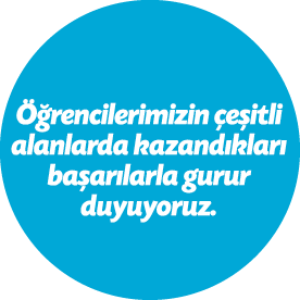   Öğrencilerimizin çeşitli alanlarda kazandıkları başarılarla gurur duyuyoruz  