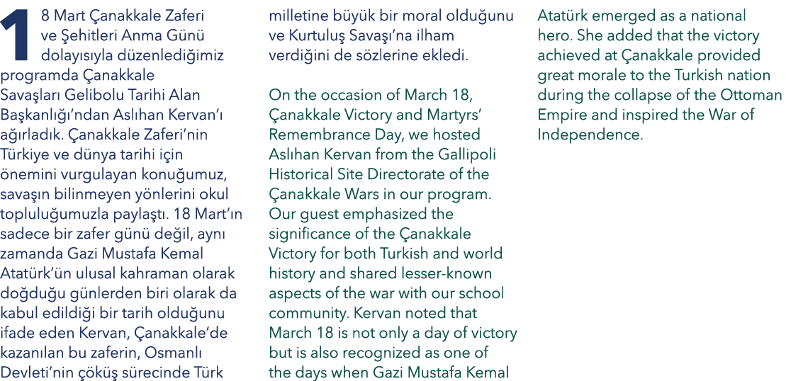 18 Mart anakkale Zaferi ve  ehitleri Anma G n  dolay s yla d zenledi imiz programda  anakkale Sava lar  Gelibolu Tar...