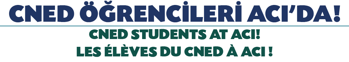 CNED  RENC LER  ACI’DA! CNED STUDENTS AT ACI! LES  L VES DU CNED   ACI ! 