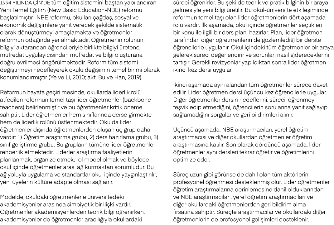 1994 y l nda in’de t m e itim sistemini ba tan yap land ran Yeni Temel E itim (New Basic Education NBE) reformu ba l...