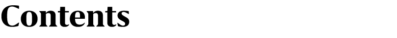 Contents