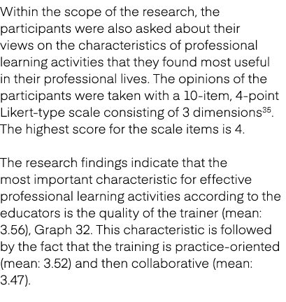 Within the scope of the research, the participants were also asked about their views on the characteristics of profes...