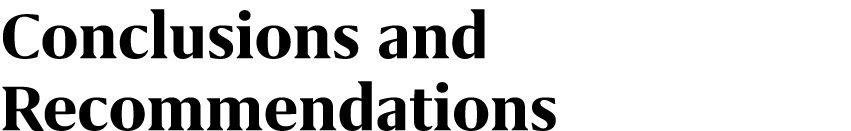 Conclusions and Recommendations