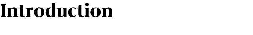 Introduction