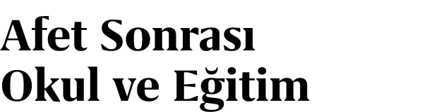 Afet Sonras Okul ve E itim