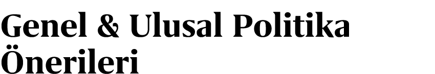 Genel & Ulusal Politika nerileri