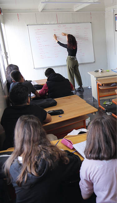 After the earthquake on April 25, 2023, February 6, 2023, school life resumed in the container city of Islahiye.