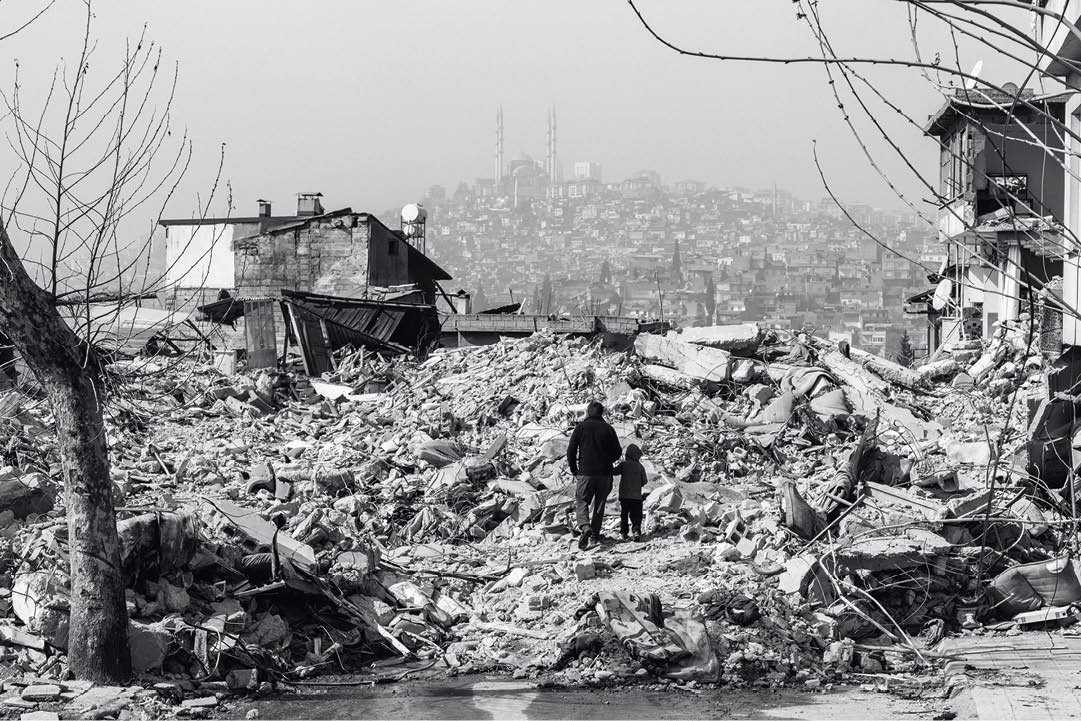 Hatay, Iskenderun, Turkey- February 6th, 2023: Turkey earthquake, kahramanmaras, gaziantep, adana, Hatay, adiyaman February 2023, earthquake scene