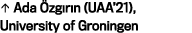 • Ada zg r n (UAA’21), University of Groningen