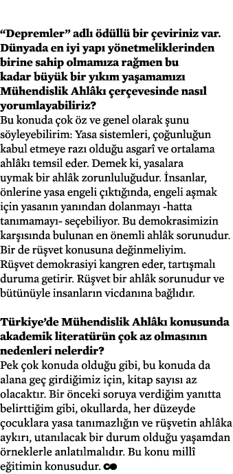  “Depremler” adl  d ll  bir  eviriniz var. D nyada en iyi yap  y netmeliklerinden birine sahip olmam za ra men bu ka...