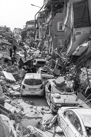 Antakya, Hatay, Turkey, February 14 2023 earthquake
