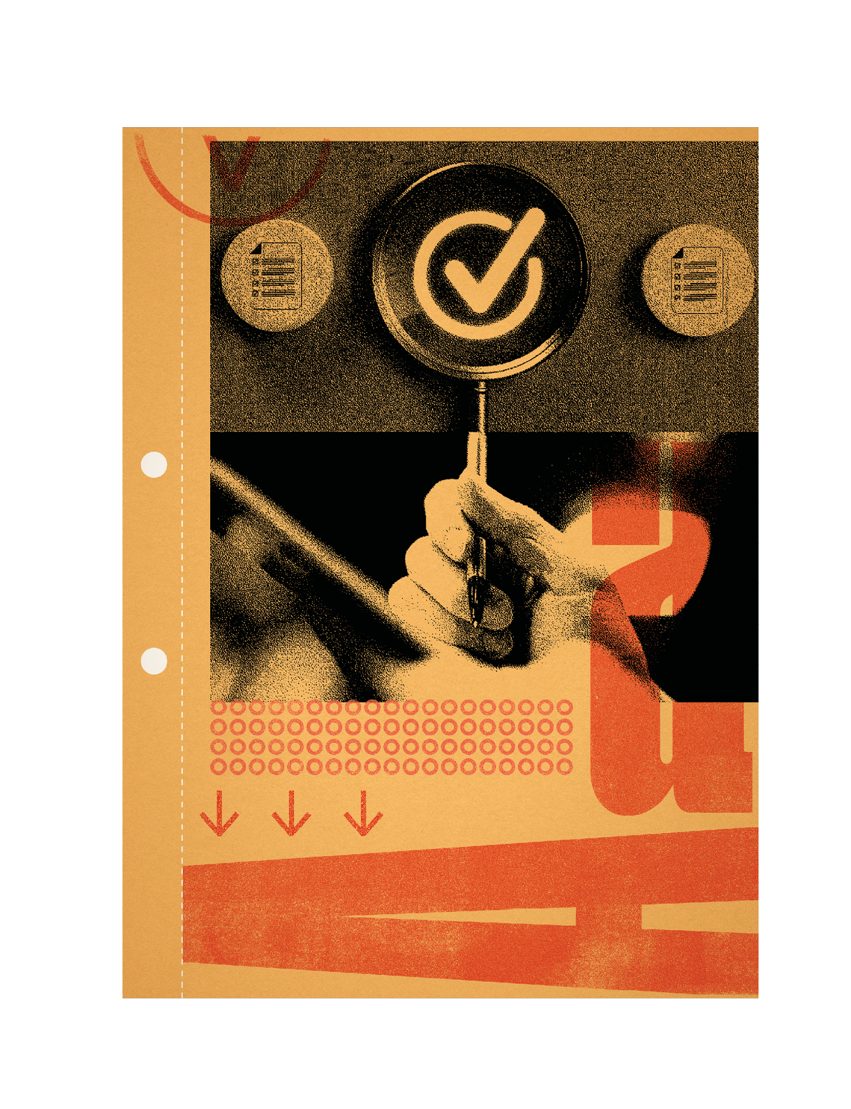 A cartoon image of a man and woman with a check mark on it. AI generated content