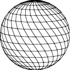 A 3D model of a globe with a grid pattern. AI generated content