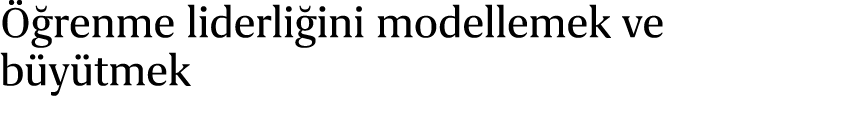  renme liderli ini modellemek ve b y tmek