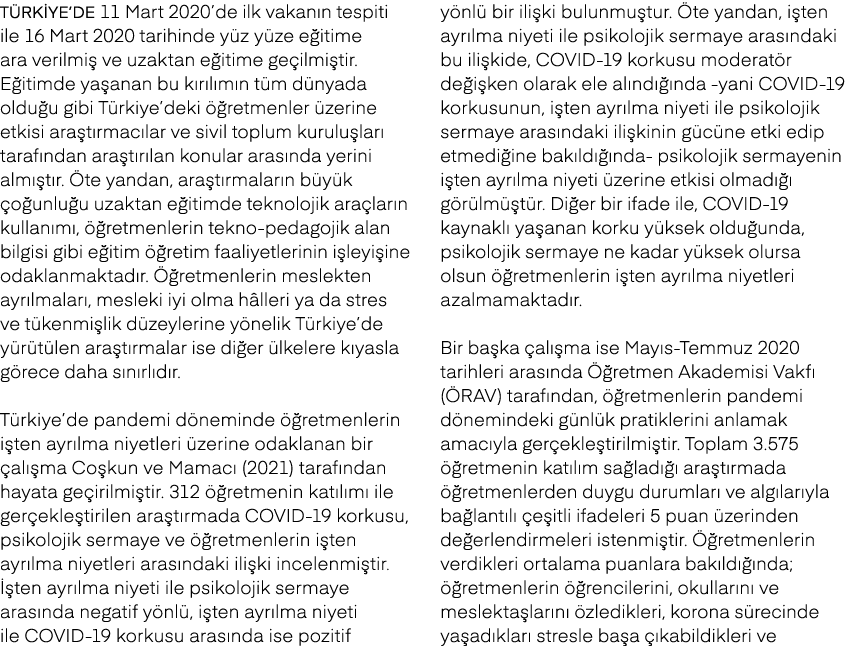 T rkiye’de 11 Mart 2020’de ilk vakan n tespiti ile 16 Mart 2020 tarihinde y z y ze e itime ara verilmi ve uzaktan e ...