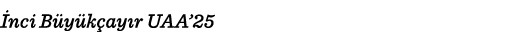  nci B y k ay r UAA’25